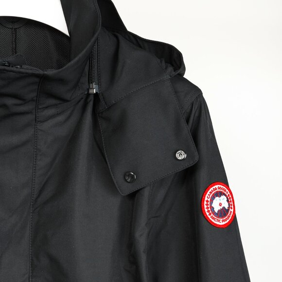 Canada Goose Crew Trench Black Zip Rain Jacket - Picture 7 of 14